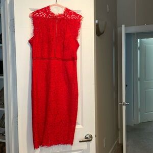 Bardot red dress